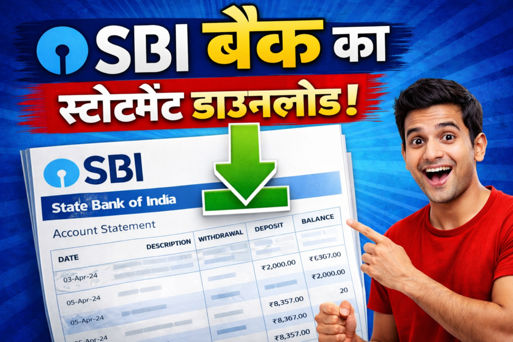 SBI Bank Ka Statment Download