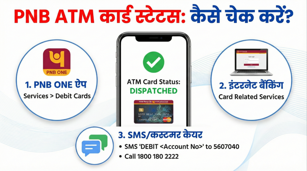 pnb atm bana hai ya nahi kaise pata kare