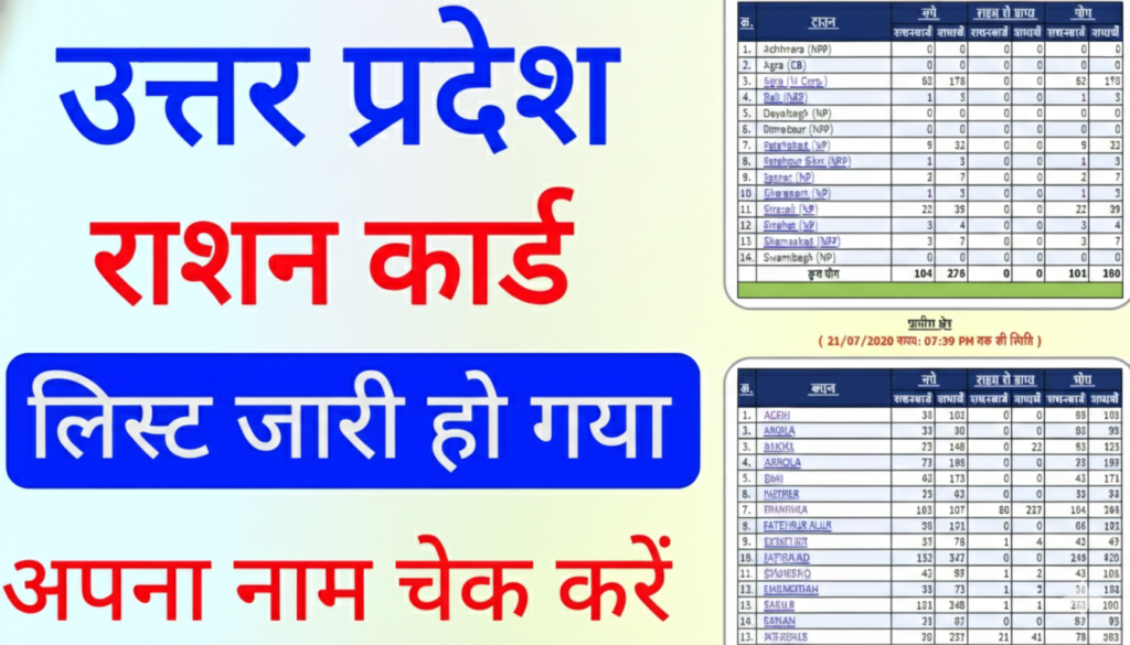 UP Ration Card List Kaise Check Kare