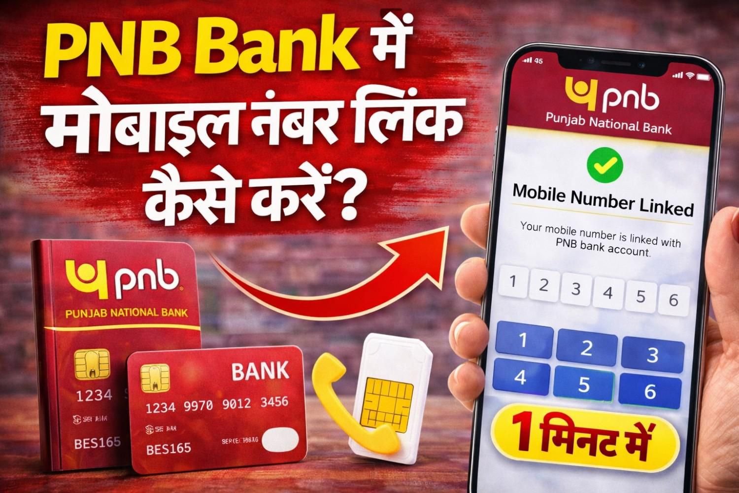 PNB Bank Me Mobile Number Link Kaise Kare